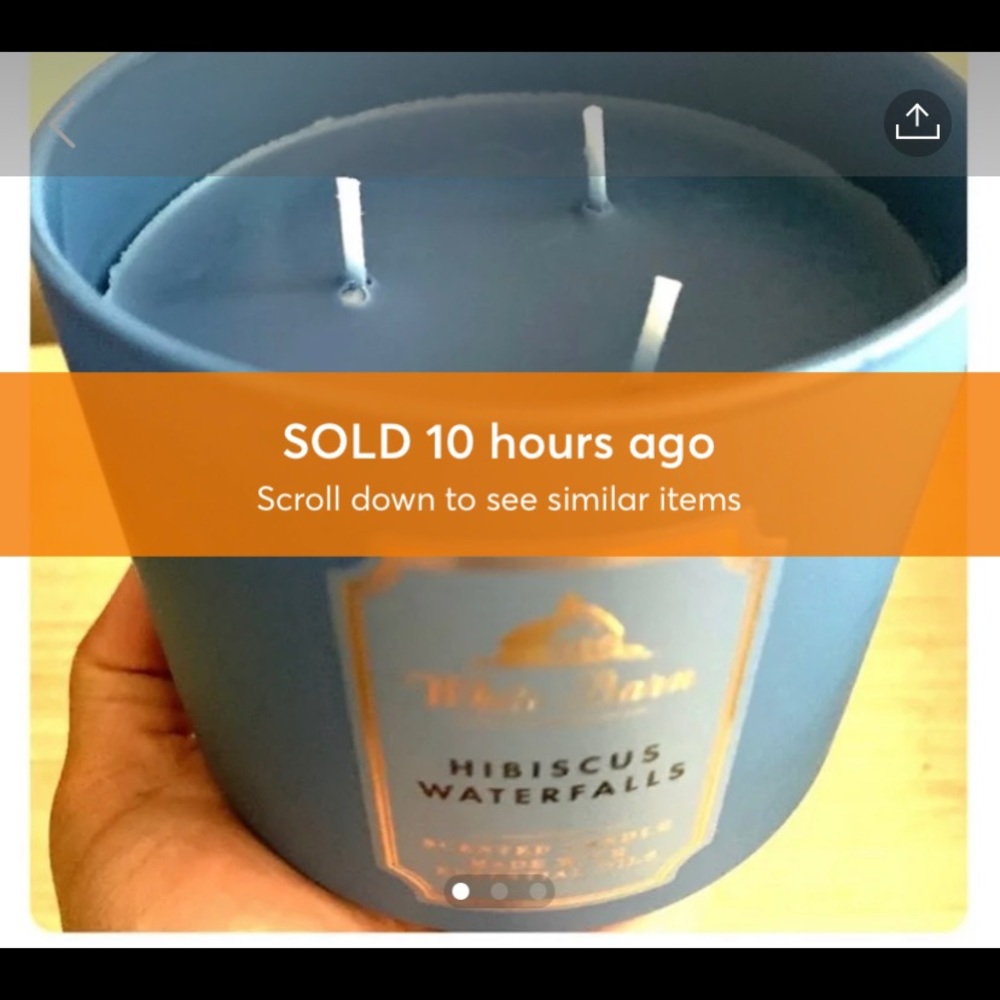 🛑❌Sold🛑❌Hibicus Waterfalls Candle